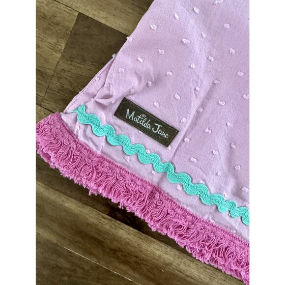 NWT Matilda Jane Let's Go Together Maybe Baby Tunic Pink Green Ruffle Top 18/24M - Picture 4 of 8